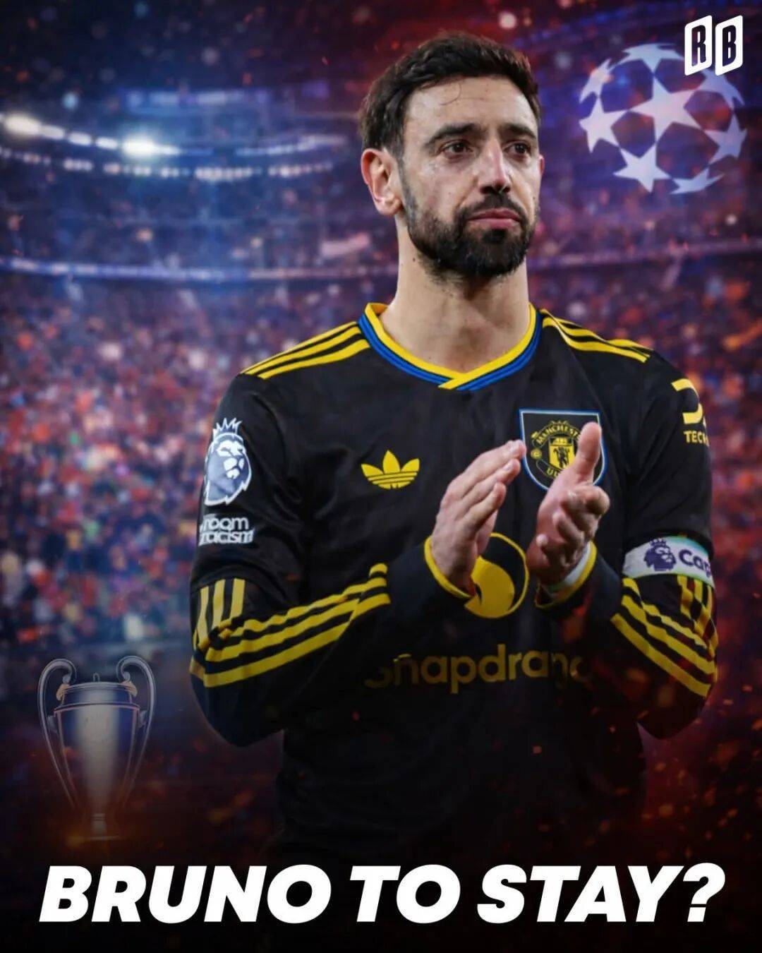 B费留在曼联条件曝光，重返欧冠至关重要！球探考察目睹迪奥曼德进球